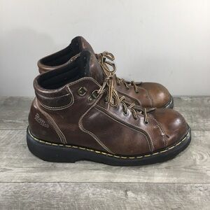 Dr. Martens England 9352 Docs Leather Work Chunky Mens Boots Vintage UK 13 US 14